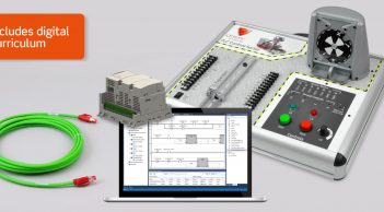 The PLCs Trainer Teaching Set (Allen Bradley) enables students to perform a range of programming tasks using aPLC and a rotating disc sorting application.
